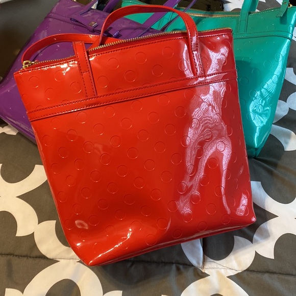 Red polka dot kate spade purse - Picture 2 of 3